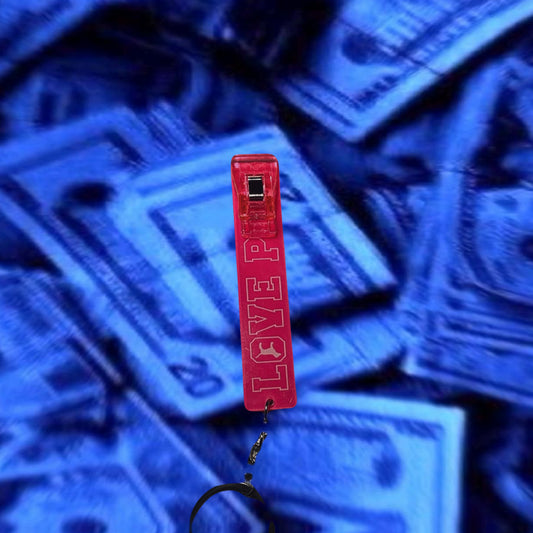 Pink card grabber